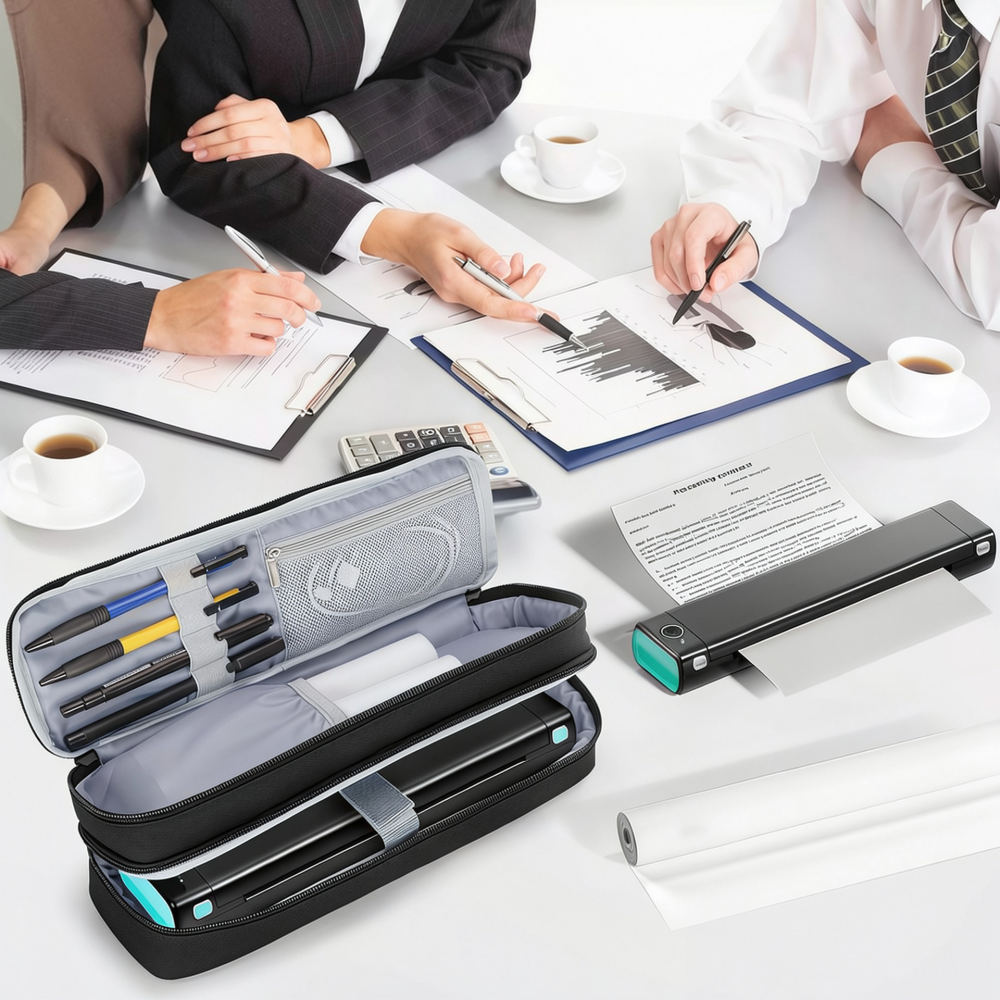Tech Accessories Travel Organizer Pouch - Custodia portatile per penna scanner, borsa