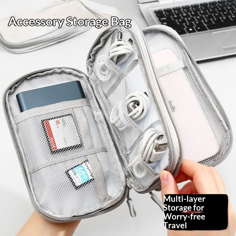 Tech Accessories Case - Borsa organizer per cavi da viaggio,