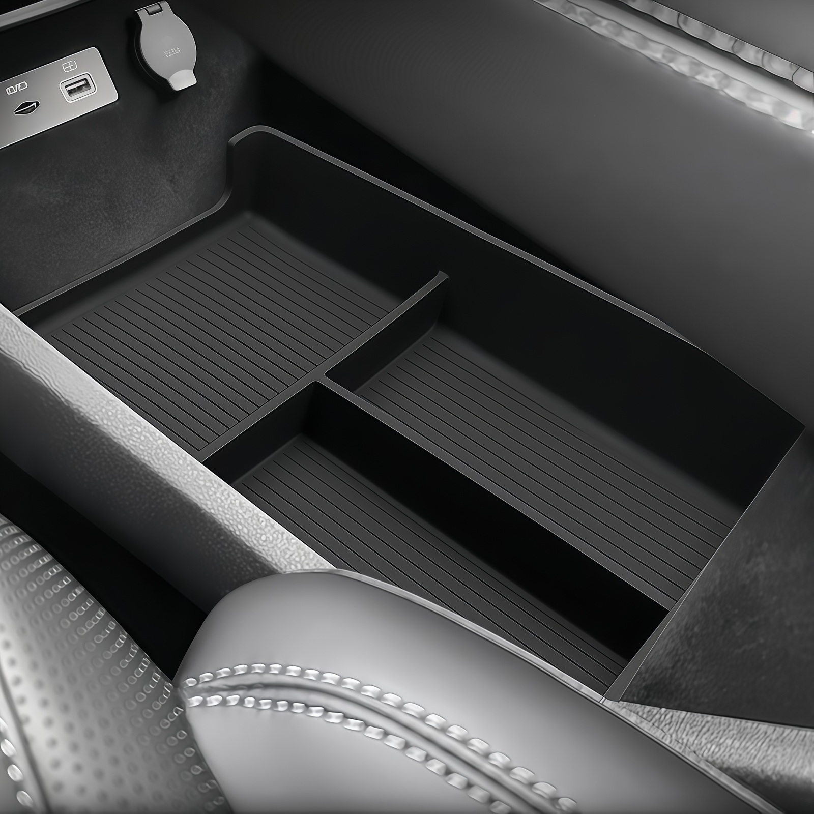 Tech Car Accessories - Vassoio Organizzatore per Vano Portaoggetti Inferiore